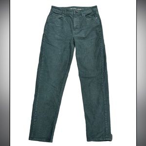 American Eagle Green Corduroy Mom Jeans